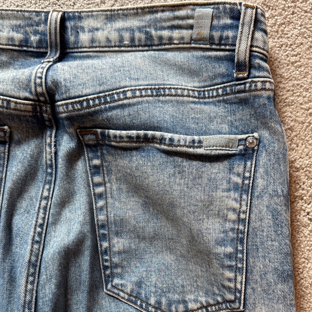 7 for all mankind Distressed Blue Jeans - Picture 7 of 7